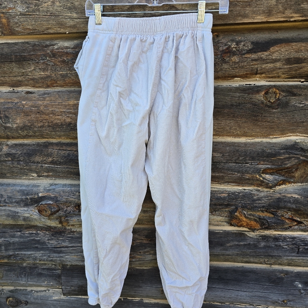 Nike Air Women's Light Gray Corduroy/Sweatpant Joggers, Size Small